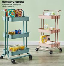 Signature 3-Tier Metallic Movable Trolley