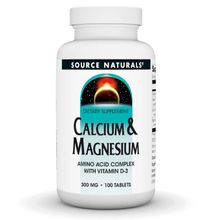 Source Naturals Calcium & Magnesium 300Mg 100Tabs