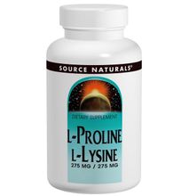 Source Naturals L-Proline L-Lysine 275Mg/275Mg 60Tabs