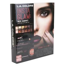 L.A Colors 20 Pc. Insta Glam: Eye, Lip & Nail Kit - Red Carpet