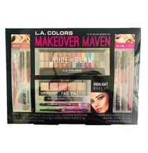 L.A. ColorS 45 pc Makeover Maven Deluxe Makeup Set, Nude + Glam