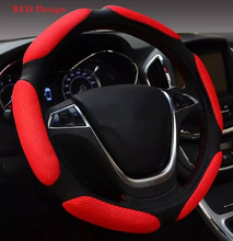 Sporty steering wheel cover