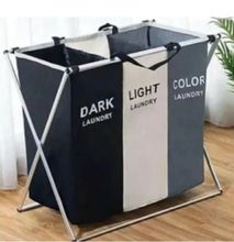 Compartment Fold-able Laundry Basket