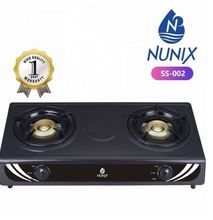 Nunix Stainless Steel Table Top Double Burner Gas Stove-Gas Cooker