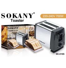 Sokany Electric 2 Slice Bread Toaster - Black