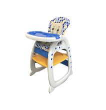 Generic Convertible Baby High Feeding Chair- Blue/Orange
