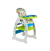 Generic Trendy Convertible Baby High Feeding Chair- Green