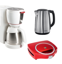 Silver Crest Coffee Maker, sandwich maker and electric kettle