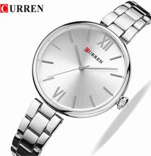 Curren Silver Women's Quartz Wrist Watch Stainless Steel For Ladies 9017