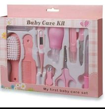 Generic 8 pcs baby care kit,grooming kit new born product-pink