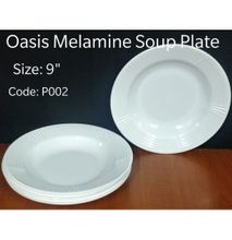 Generic 6 Pcs Deluxe Melamine Design SOUP Plates - Bowl