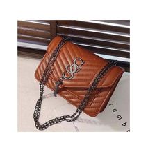 Fashion Handbags For Women PU Leather Top Handle- Brown