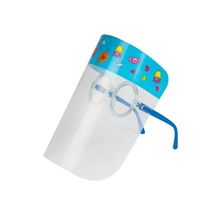 Fashion Blue Transparent Plastic Protective Face Shield For Kids