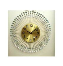 Vintage Crystal Sunburst Wall Clock