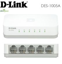D-LINK 5 Port DES-1005C Ethernet Switch 10/100mbps PLUG N PLAY Unmanaged