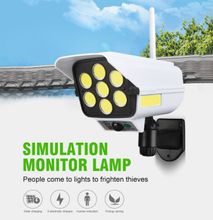 Solar Motion Lamp Dummy Security Camera Motion Detecting Lights Motion and darkness sensor lights with remote