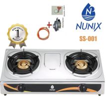 Nunix Table Top Gas Cooker SS001+Cable /6kg Regulator /regulator