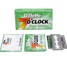 Gillette 7 Oclock Permasharp Stainless Blades, 20 Packs x 5 Blades