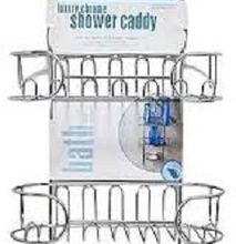 Bathroom Organisers Vertical Fit Shower Caddy Gray
