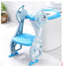 Potty Trainer Ladder With Soft Padded Cushio- Blue