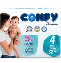 Confy Premium Size 4 Maxi Baby Diaper, 32 Pieces, Pack of 5- Carton