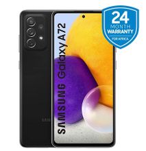 Samsung Galaxy A72, 6.7 Inch 128GB + 8GB RAM (Dual SIM), 5000mAh, Awesome Black