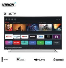 Vision Plus 75 inch 4K UHD V+ OS SMART TV BLACK