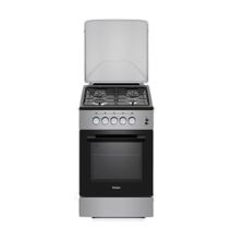 Haier ECR1040EGSB 4 Burner 50X60 Cooker with Gas Oven + Grill - Grey