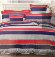 4 Piece Multicolor Duvet Set (1 Duvet, 1 Bedsheet And 2 Pillowcases)- code 407