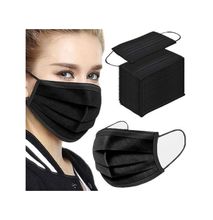 Disposable Face Mask 3ply 50pcs -Black