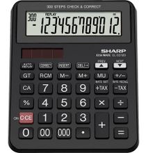 Sharp EL-CC12D - 12 Digit Calculator - Black