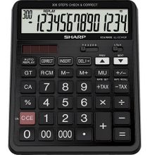 Sharp EL-CC14GP - 14 Digit Calculator - Black