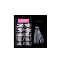 Generic 100 PCS Dual Nail Forms Stiletto Clear For Poly Nail Gel Extension Tips