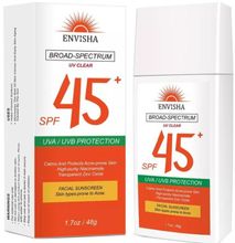 Envisha Broad-Spectrum UV Clear SPF 45+ Sunscreen With Zinc OXide