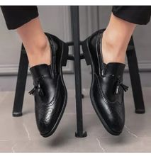 FASHION MENS BUSINESS FORMAL OFFICIAL OR CASUAL SHOES - Black