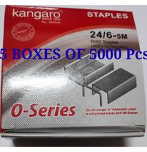 Kangaro 24/6 Staple Pins - 5000pcs - 5 BOXES