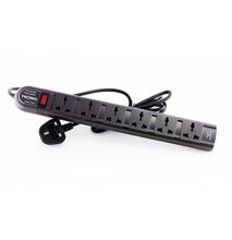 Tronic Surge Protector Extension Cable Power Strip 6 Way