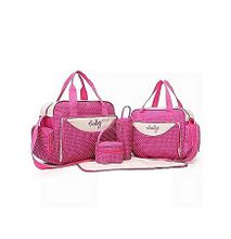 Quality Pink 4 In 1 Diaper Bag With A Changing Mat