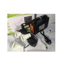 Dp Light Full Solar Lighting System Kit With 3 LED Lights, Solar Panel, Power Cable, Phone Charger