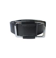 Fashion Free Style Men's Leather Belt Casual Business- Black