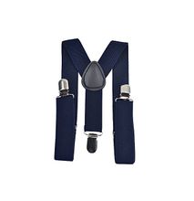 Generic Nevy Blue Kids Boy Girls Toddler Clip-on Suspenders Elastic Adjustable Braces HOT