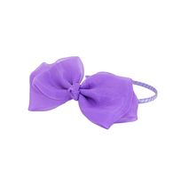 Generic Hycinth Purple Organza Girl's Hair Big Bow Alice Headband Girls Hair Accessories / Adult Hair Accessories