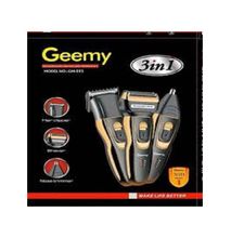 Geemy 3in1 Rechargeable Hair Trimmer Shaver & Nose Trimmer