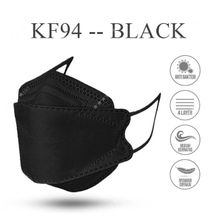 KF94 MASKS 3D BLACK Face Masks- 25pcs