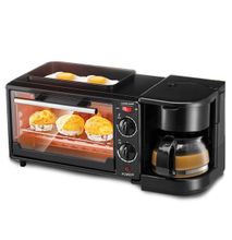 Three in one coffee maker electric oven Home breakfast machine toaster grill pan bread toaster
