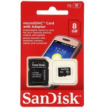 Sandisk Memory Card - Micro SD - 8GB - Black.