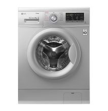 LG FH4G7TDY5 Front Load Washing Machine, 8KG, DD, Steam, Silver