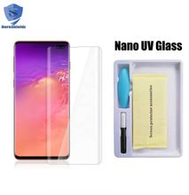 UV Light adhesive tempered glass screen protector for Samsung S10 plus