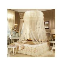 Fashion Round Mosquito Net Free Size For Double Decker And All Types Of Beds - Cream