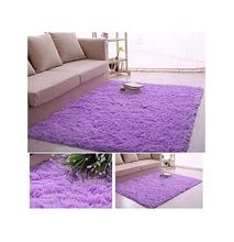 Generic Fluffy Smooth Carpet 5 by 8 - Purple